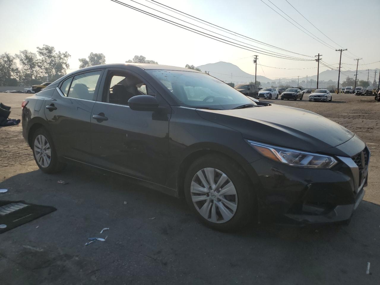 2022 Nissan Sentra VIN 3N1AB8BV0NY310591 Copart auction photo, side / front end damage thumbnail 4