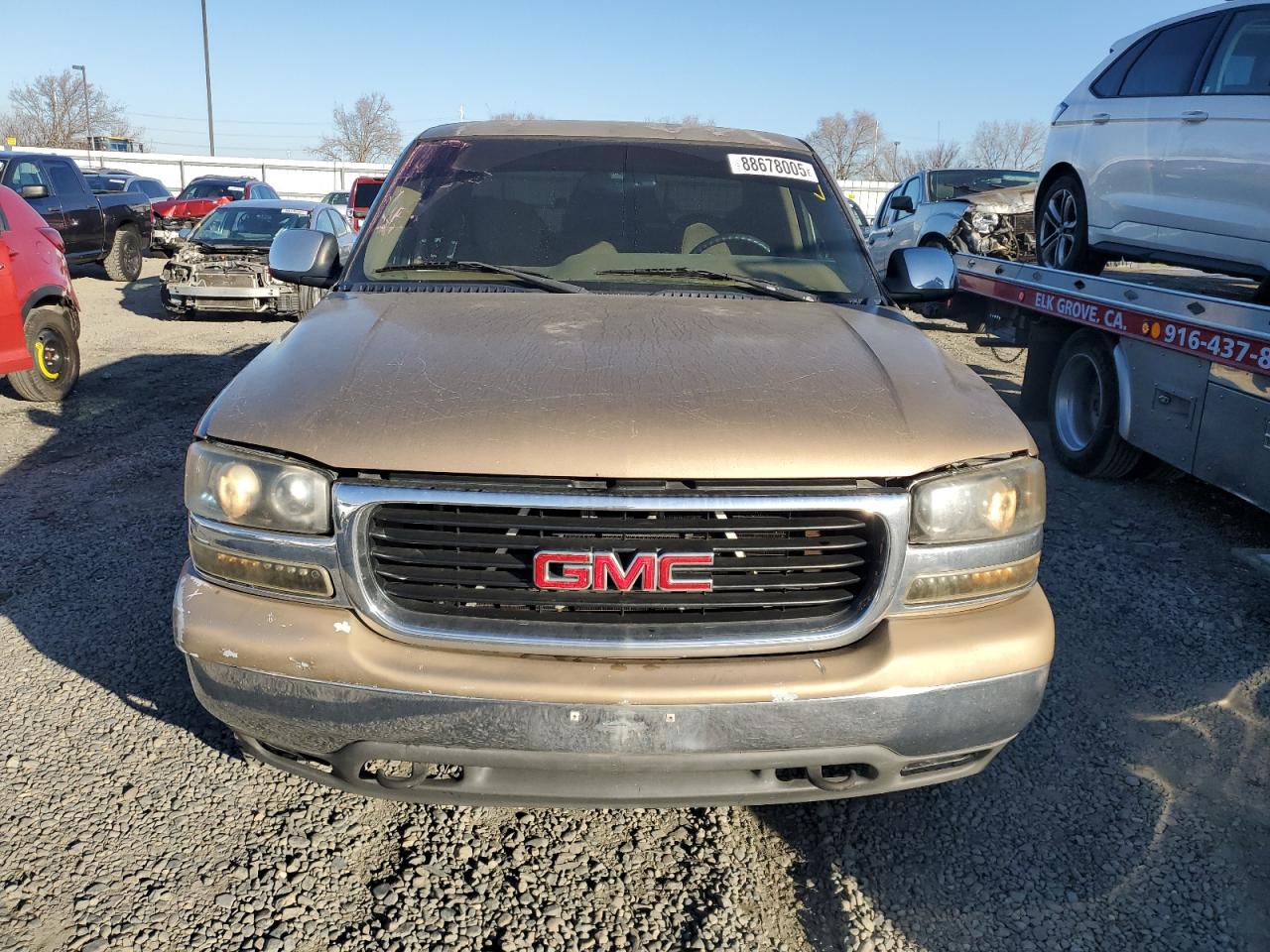 1999 GMC Sierra VIN 1GTEK19T5XE501319 Copart auction photo, side damage thumbnail 5