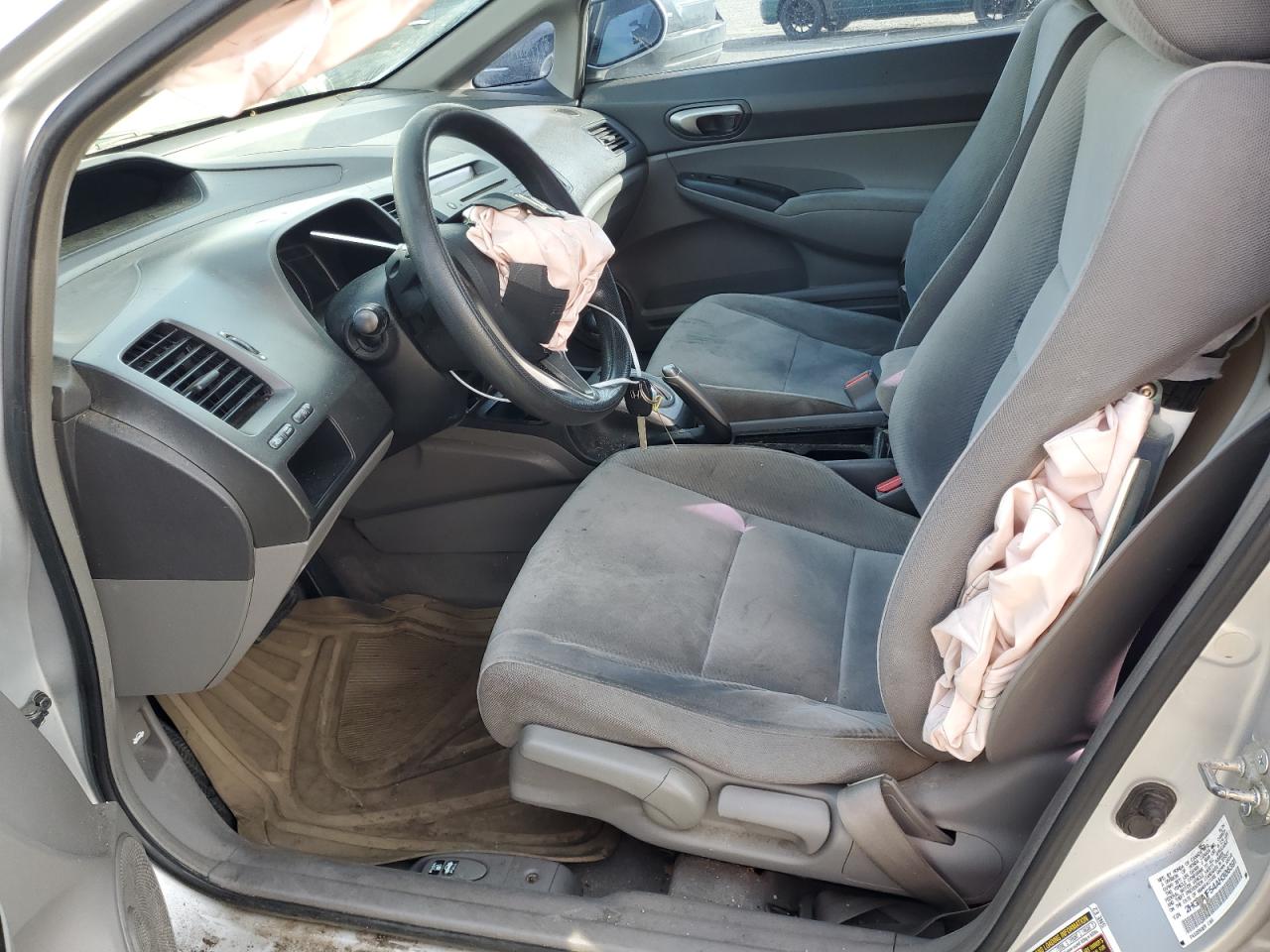 2010 Honda Civic VIN 2HGFA1F54AH306391 Copart auction photo, front end / side damage thumbnail 7