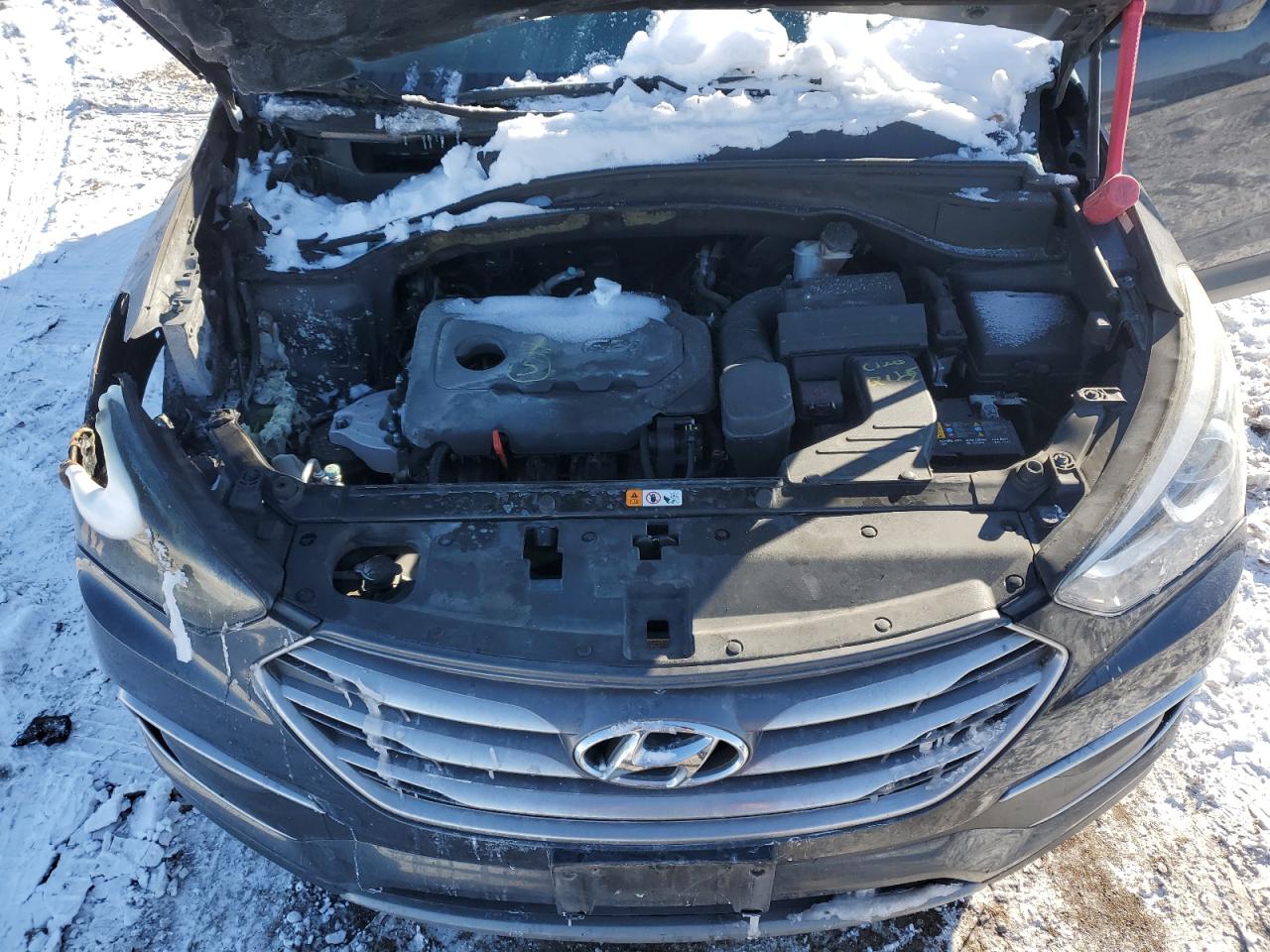 2018 Hyundai Santa Fe VIN 5XYZTDLB4JG513668 Copart auction photo, burn damage thumbnail 12