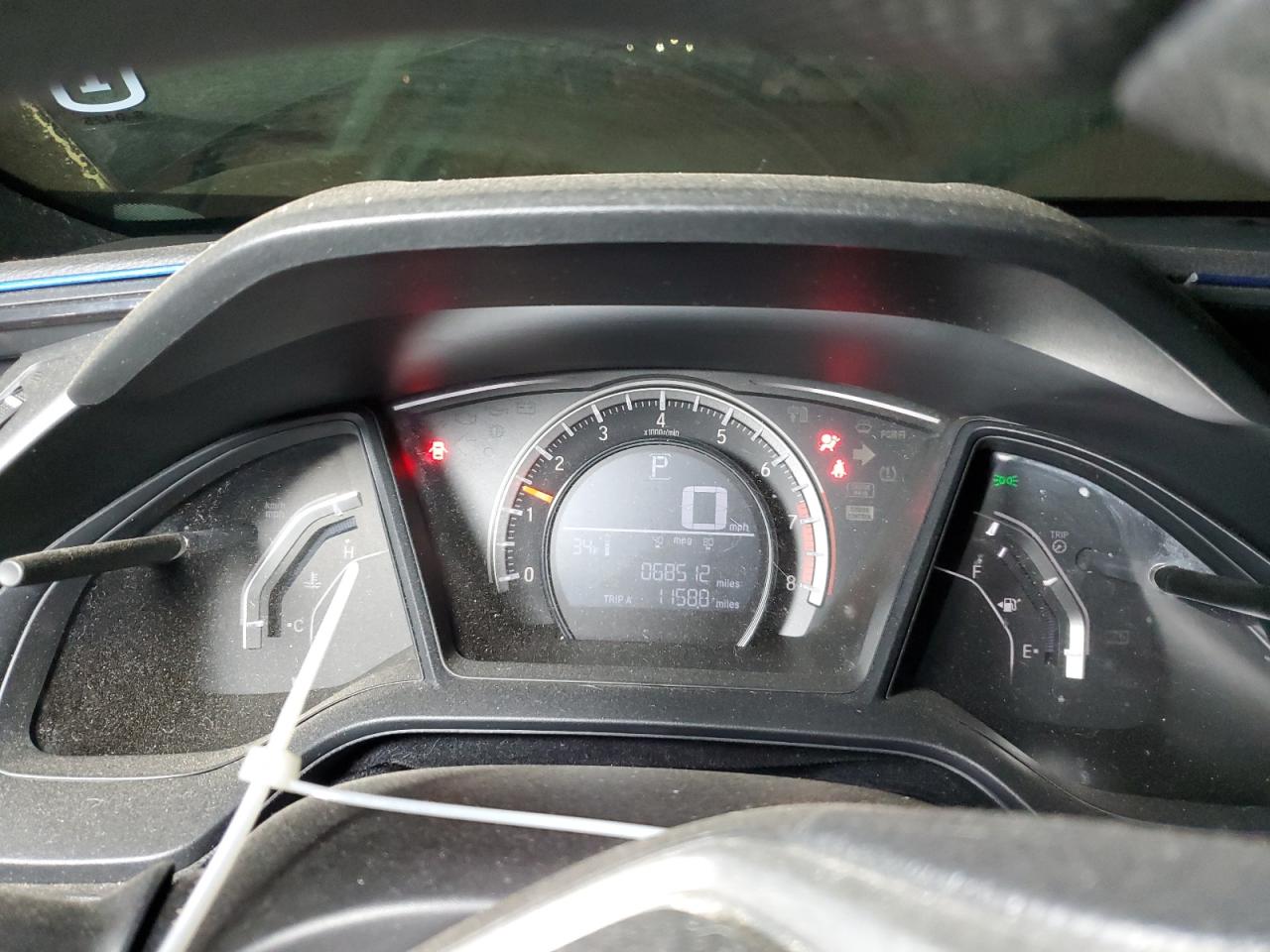 2016 Honda Civic VIN 2HGFC4B09GH301816 Copart auction photo, front end damage thumbnail 9