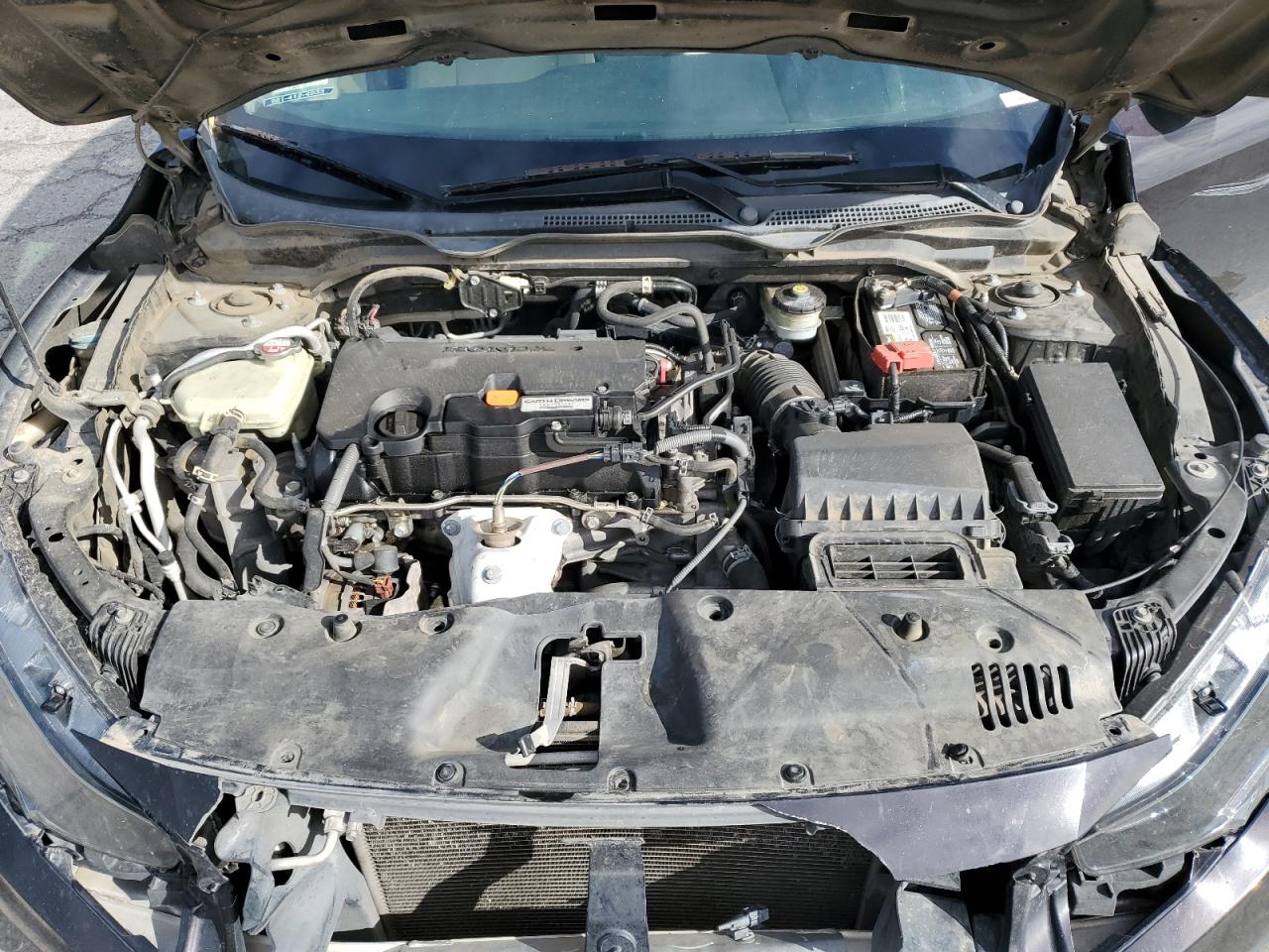 2016 Honda Civic VIN 2HGFC2F7XGH508095 Copart auction photo, front end / side damage thumbnail 11