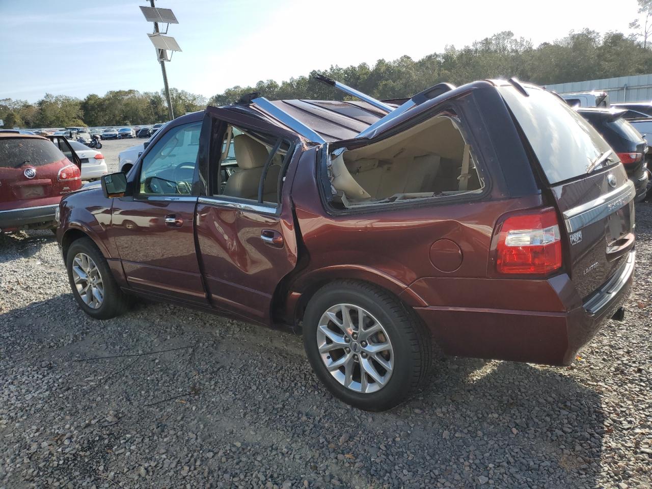 2015 Ford Expedition VIN 1FMJU1KT6FEF49022 Copart auction photo, top/roof / minor dent/scratches damage thumbnail 2
