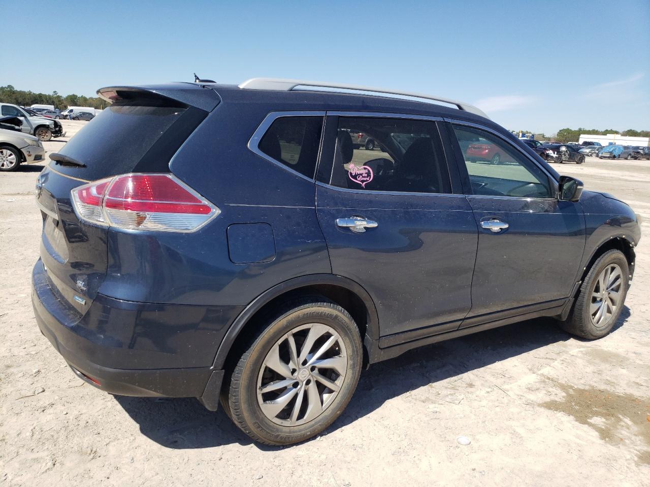 2014 Nissan Rogue VIN 5N1AT2MT9EC782988 Copart auction photo, front end / side damage thumbnail 3