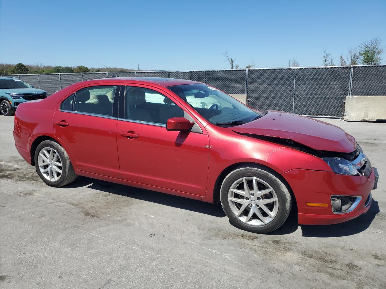 2011 Ford Fusion VIN 3FAHP0JA8BR240542 Copart auction photo, frame damage / front end damage thumbnail 4