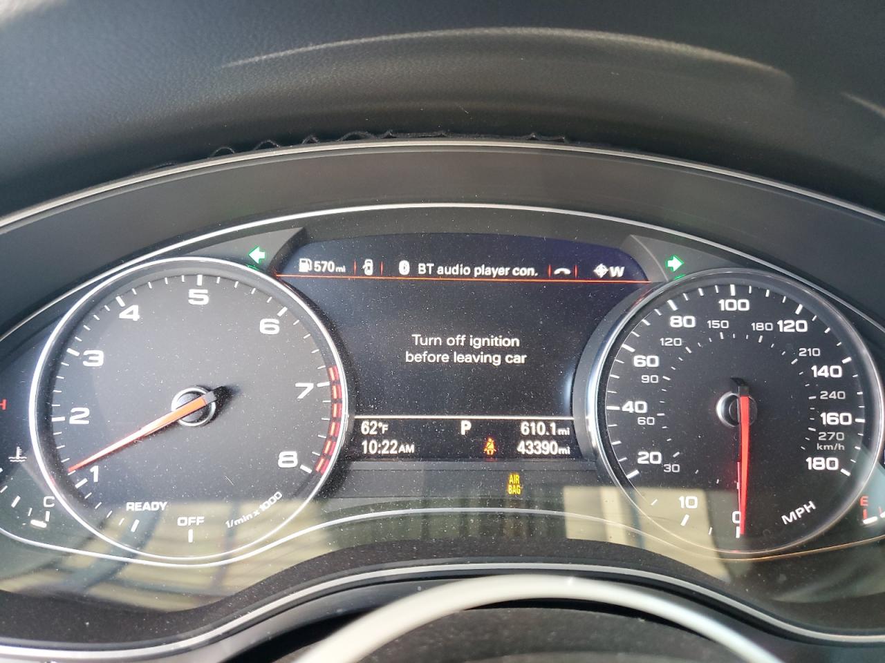 2016 Audi A6 VIN WAUGFAFC6GN166151 Copart auction photo, front end / rear end damage thumbnail 9