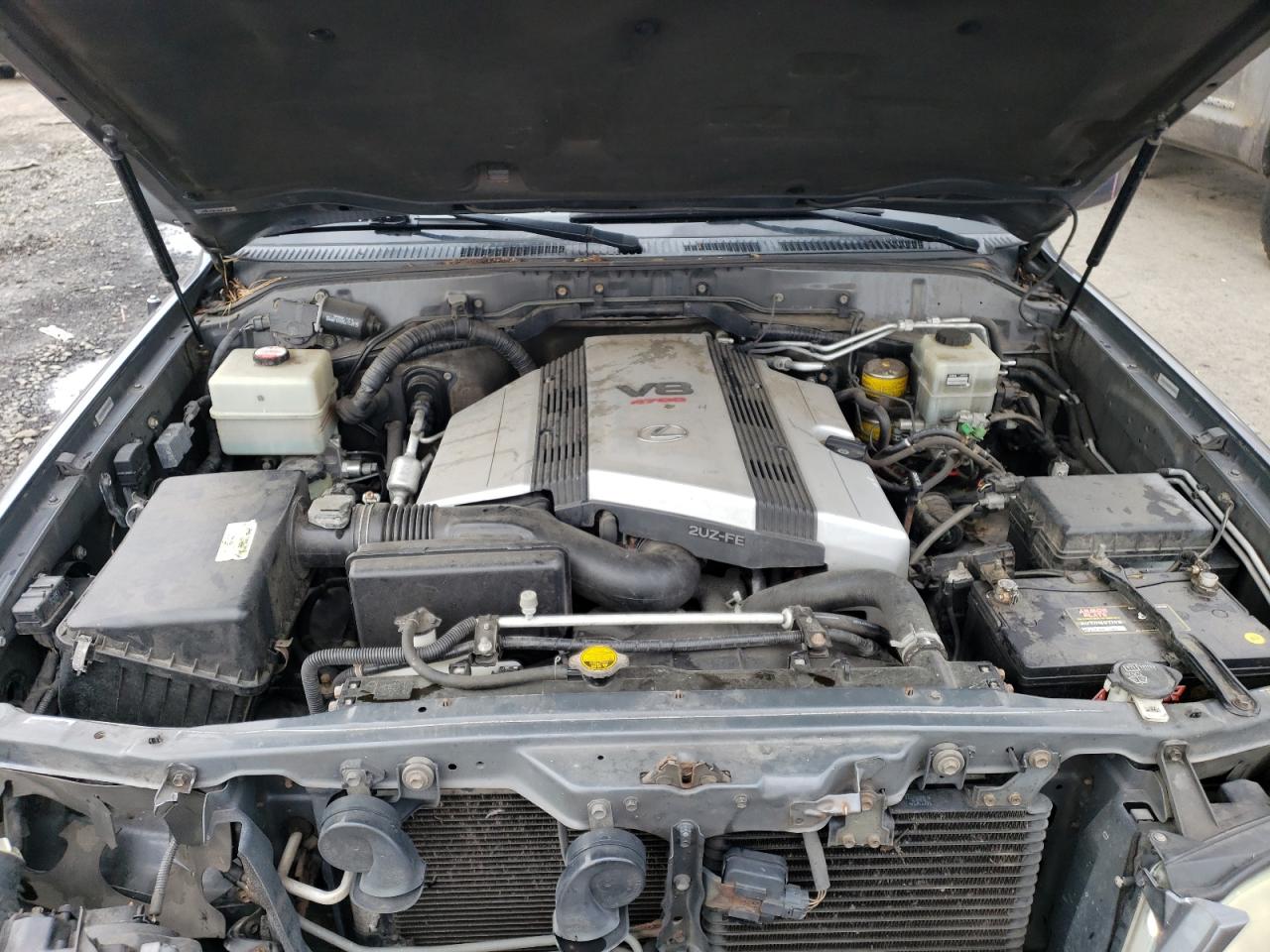 2004 Lexus LX VIN JTJHT00W443536417 Copart auction photo, front end damage thumbnail 12