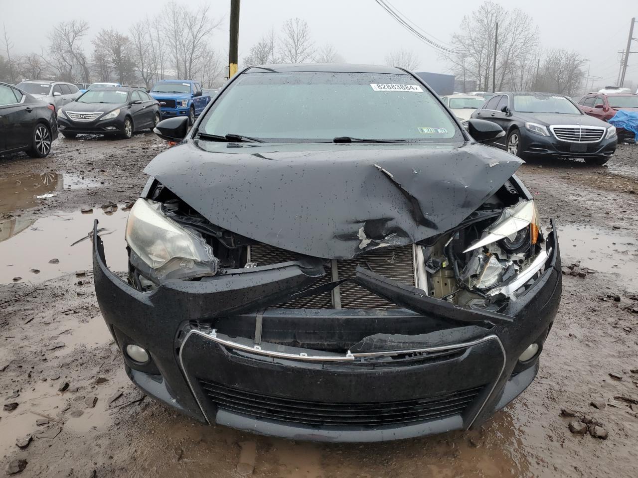 2014 Toyota Corolla VIN 5YFBURHE3EP161215 Copart auction photo, front end damage thumbnail 5