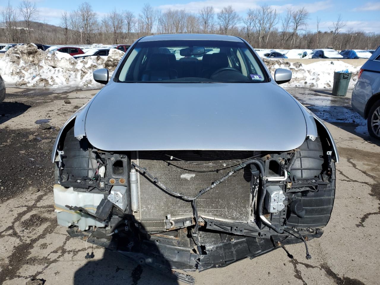 2013 Infiniti G VIN JN1CV6AR2DM359138 Copart auction photo, front end damage thumbnail 5