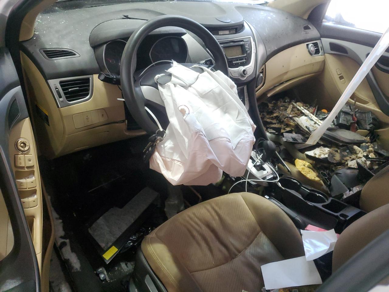2011 Hyundai Elantra VIN 5NPDH4AE9BH060036 Copart auction photo, front end / side damage thumbnail 8