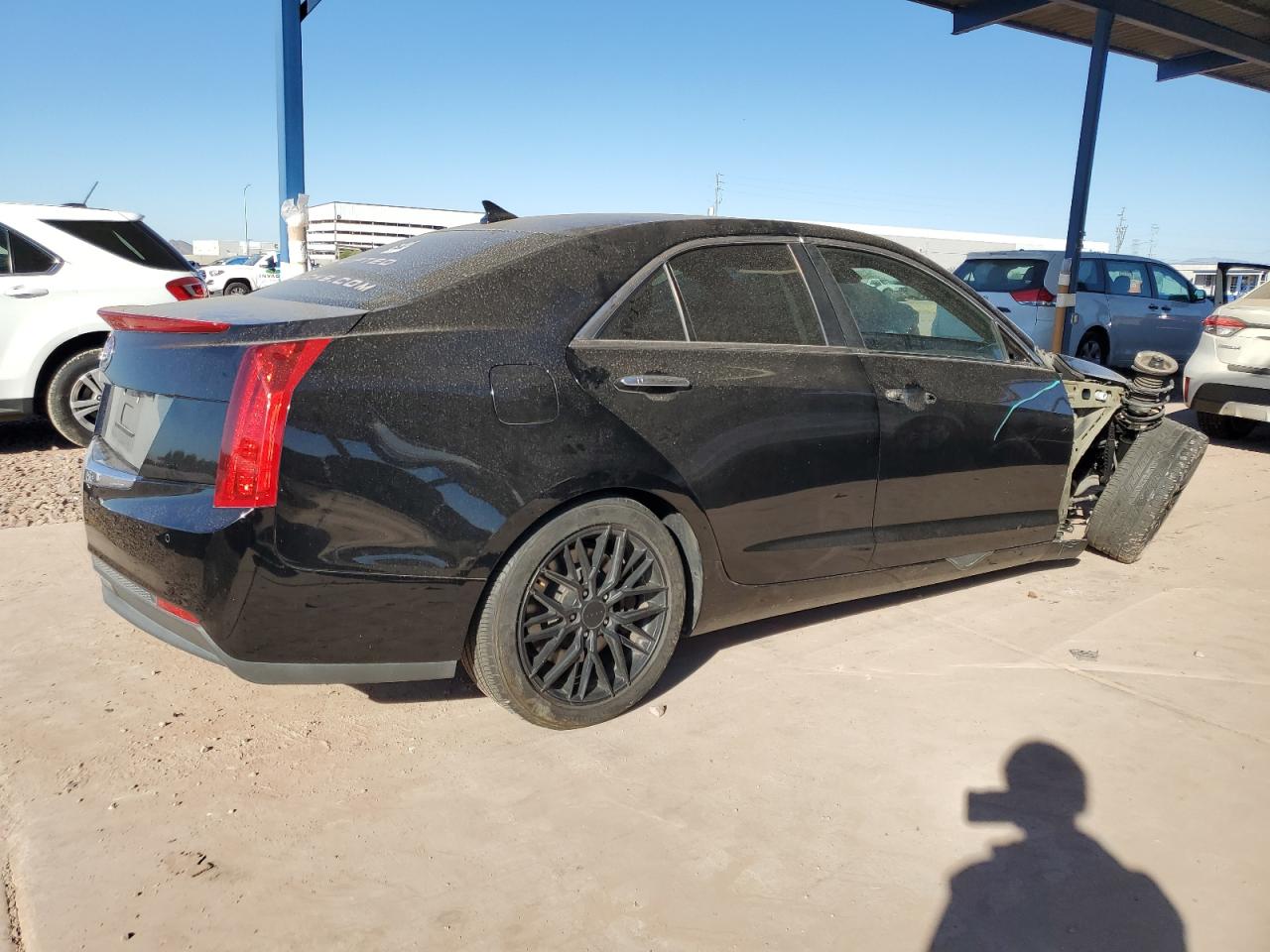 2013 Cadillac ATS VIN 1G6AB5SA5D0141785 Copart auction photo, front end / undercarriage damage thumbnail 3