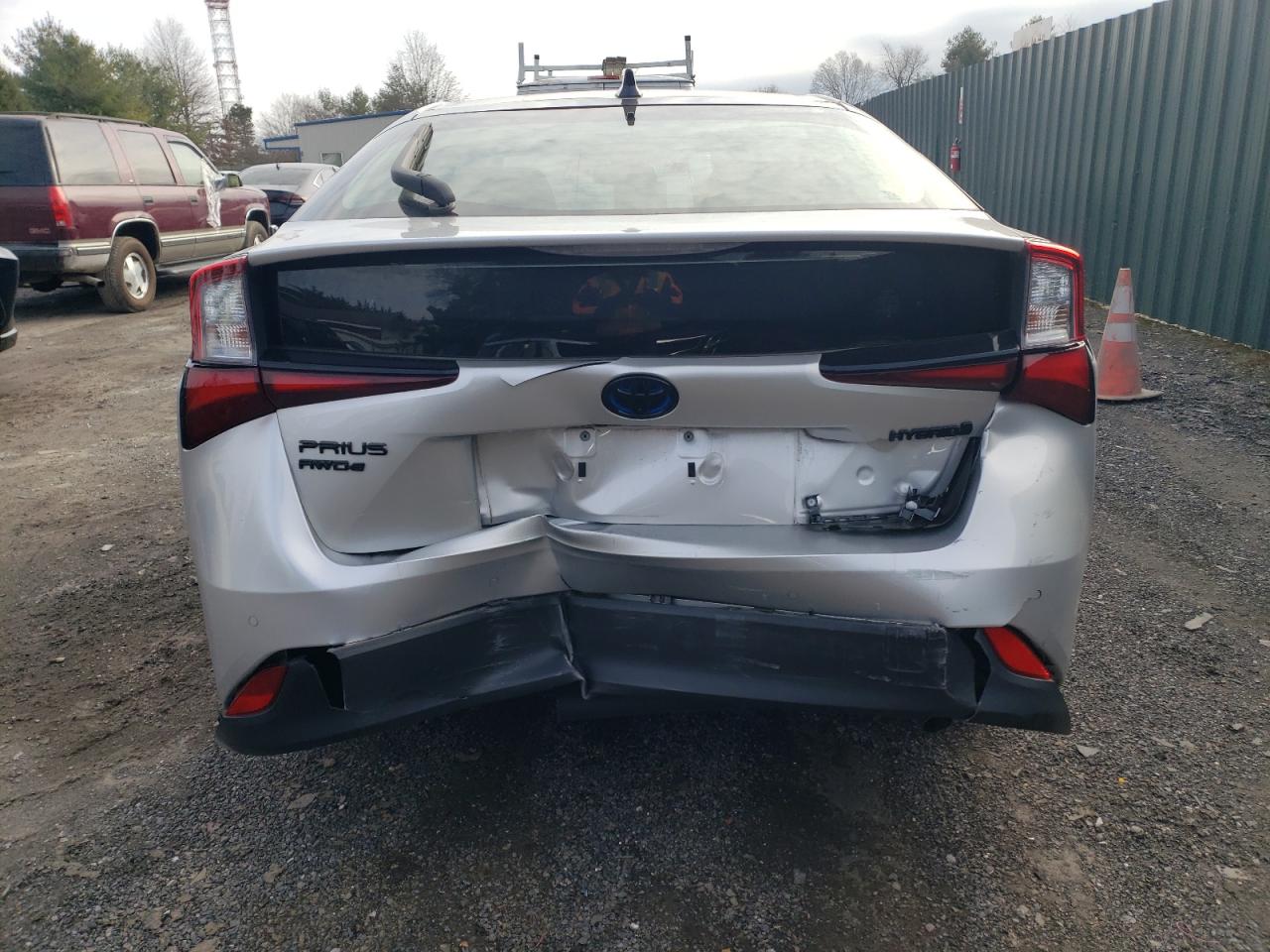 2022 Toyota Prius VIN JTDL9MFU6N3037080 Copart auction photo, rear end / minor dent/scratches damage thumbnail 6