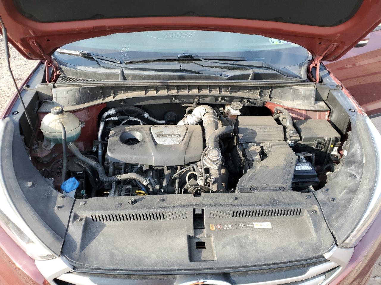 2017 Hyundai Tucson VIN KM8J3CA26HU374948 Copart auction photo, rear end damage thumbnail 14