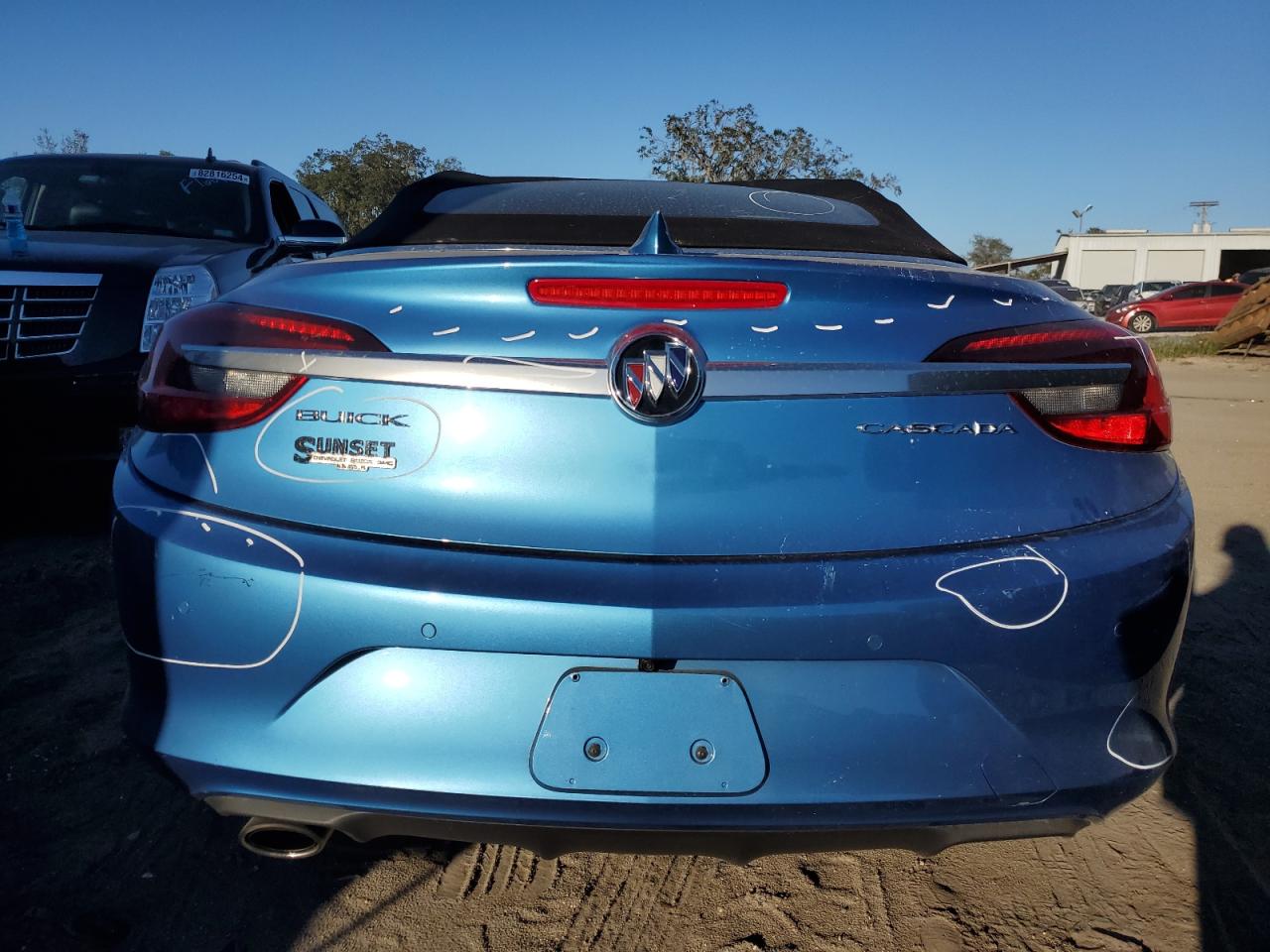 2017 Buick Cascada VIN W04WJ3N53HG005462 Copart auction photo, top/roof / all over damage thumbnail 6