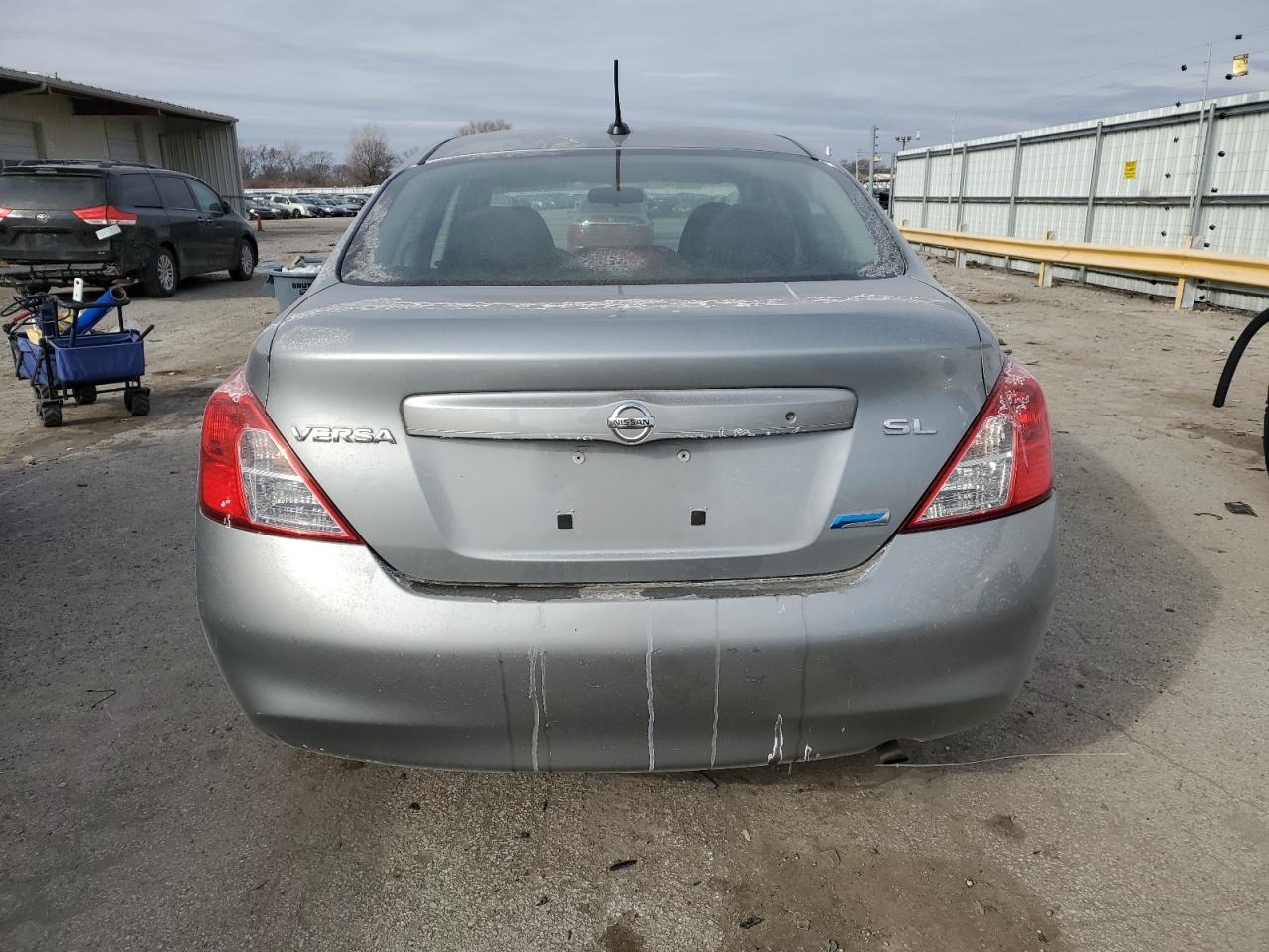 2012 Nissan Versa VIN 3N1CN7AP7CL805586 Copart auction photo, front end damage thumbnail 6