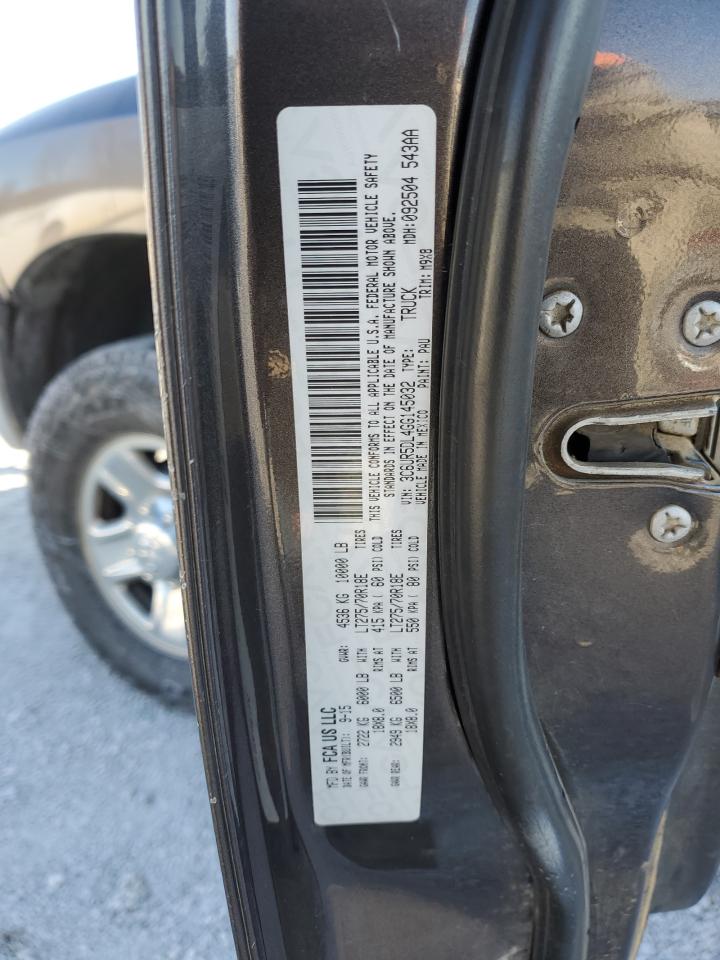 2016 RAM 2500 VIN 3C6UR5DL4GG145032 Copart auction photo, all over damage thumbnail 14