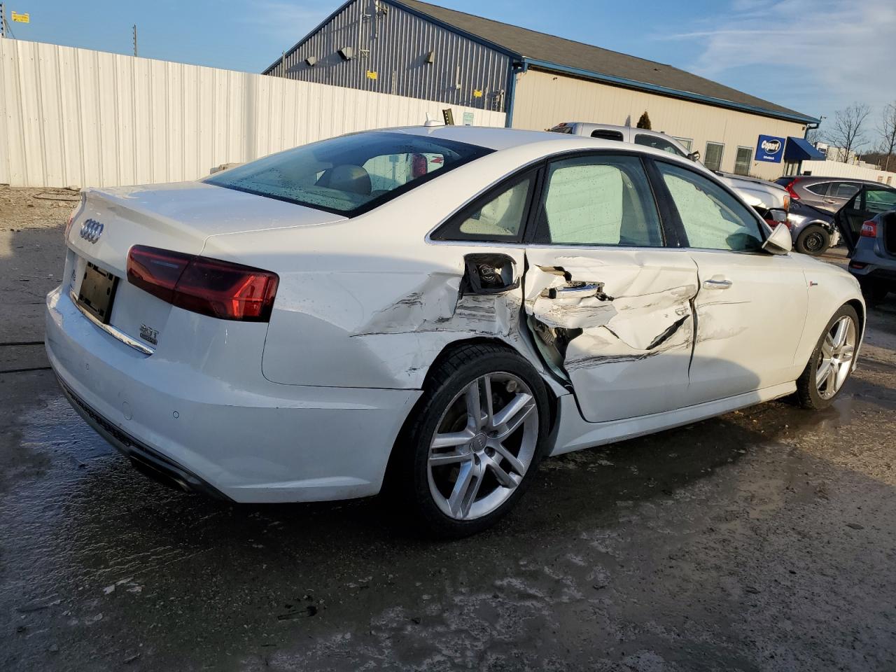 2016 Audi A6 VIN WAUFGAFC0GN011250 Copart auction photo, side / rear end damage thumbnail 3