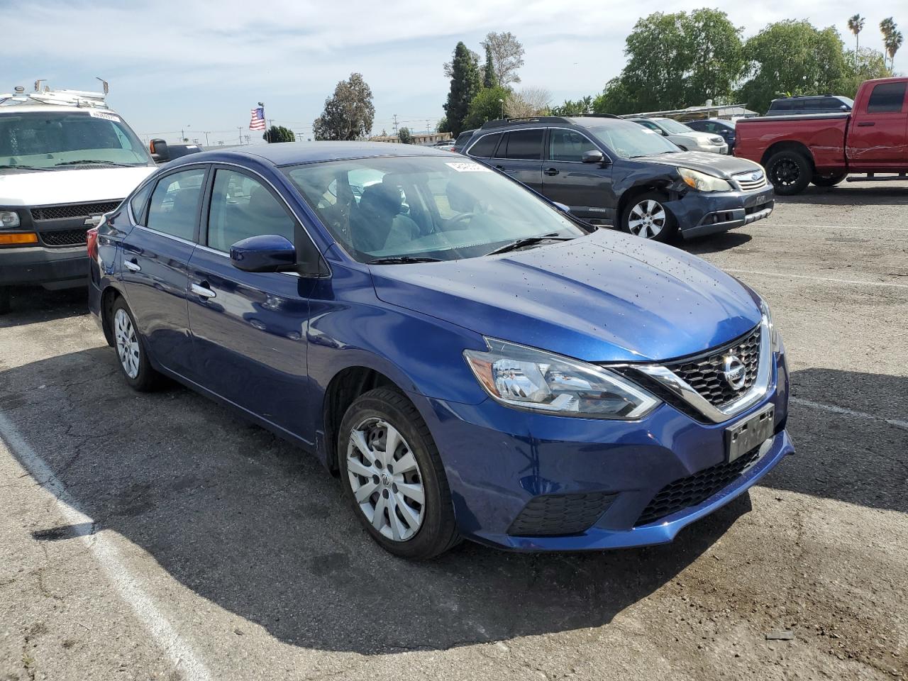 2019 Nissan Sentra VIN 3N1AB7AP4KY209563 Copart auction photo, rear end / minor dent/scratches damage thumbnail 4