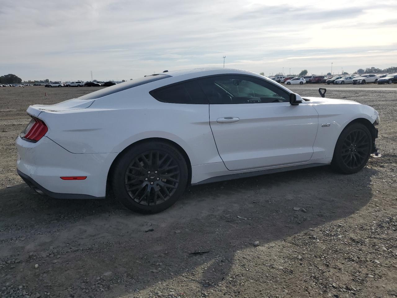 2020 Ford Mustang VIN 1FA6P8CF1L5101159 Copart auction photo, side / front end damage thumbnail 3