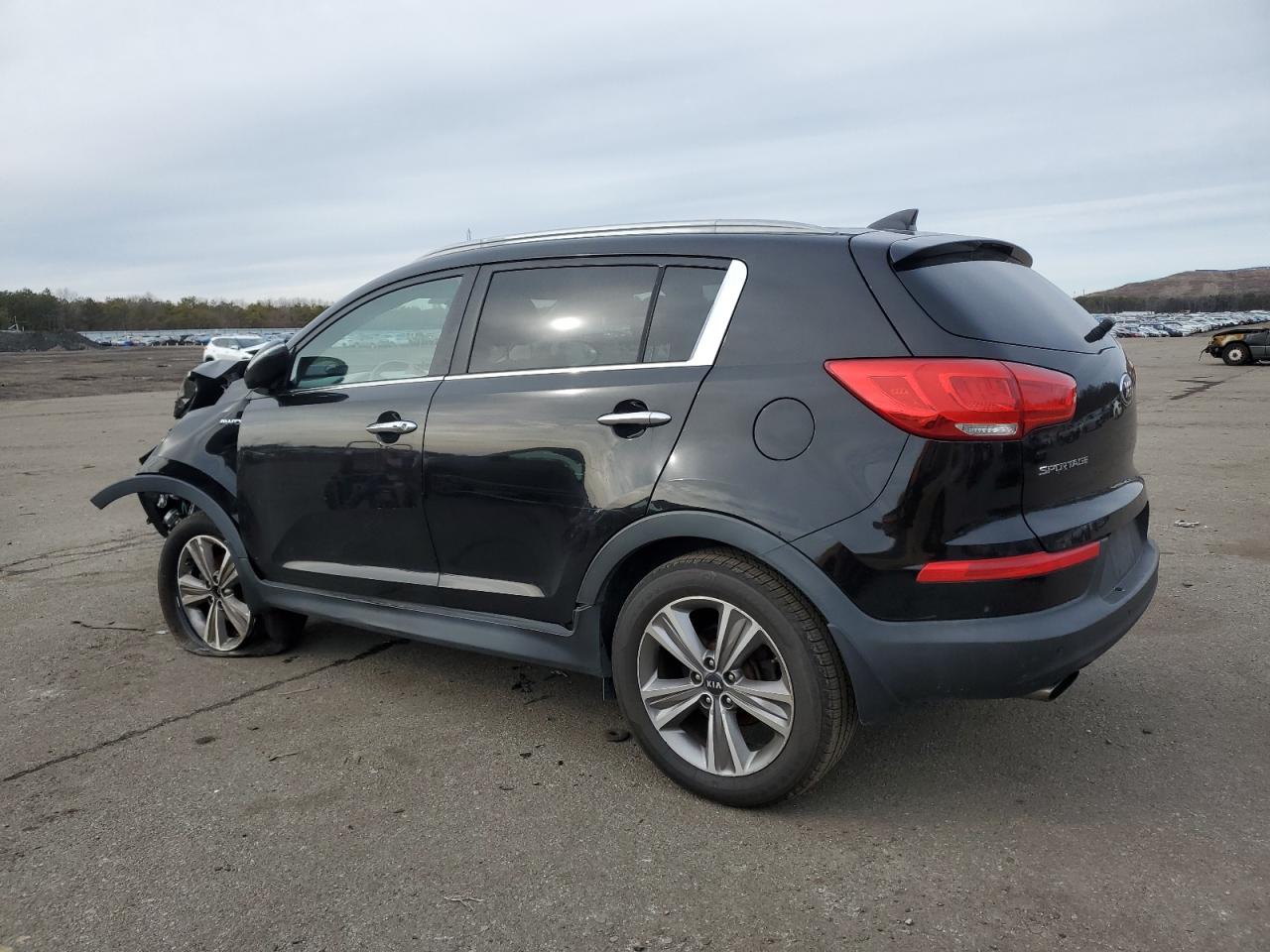 2014 KIA Sportage VIN KNDPCCA60E7661505 Copart auction photo, front end / side damage thumbnail 2