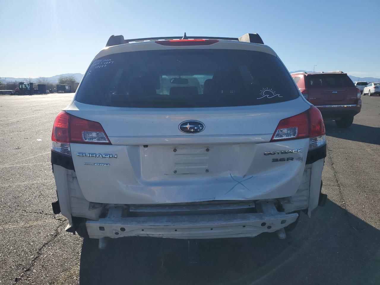 2011 Subaru Outback VIN 4S4BRDLC8B2351091 Copart auction photo, rear end damage thumbnail 6