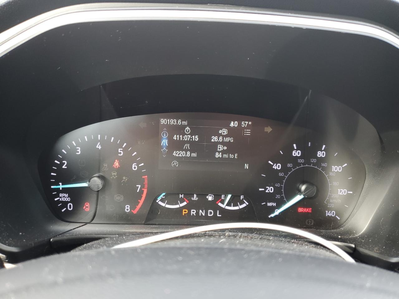 2020 Ford Escape VIN 1FMCU0G63LUC08653 Copart auction photo, rear end / front end damage thumbnail 9