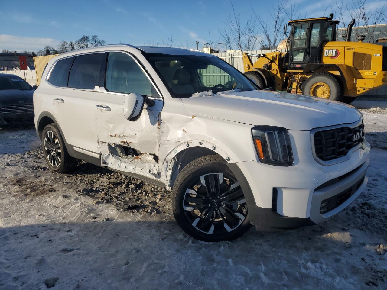 2024 KIA Telluride VIN 5XYP5DGC7RG447889 Copart auction photo, side / front end damage thumbnail 4