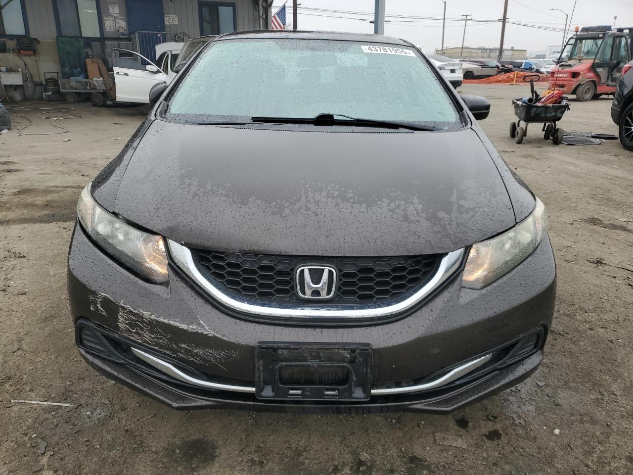2014 Honda Civic VIN 2HGFB2F57EH510689 Copart auction photo, rear end / front end damage thumbnail 5