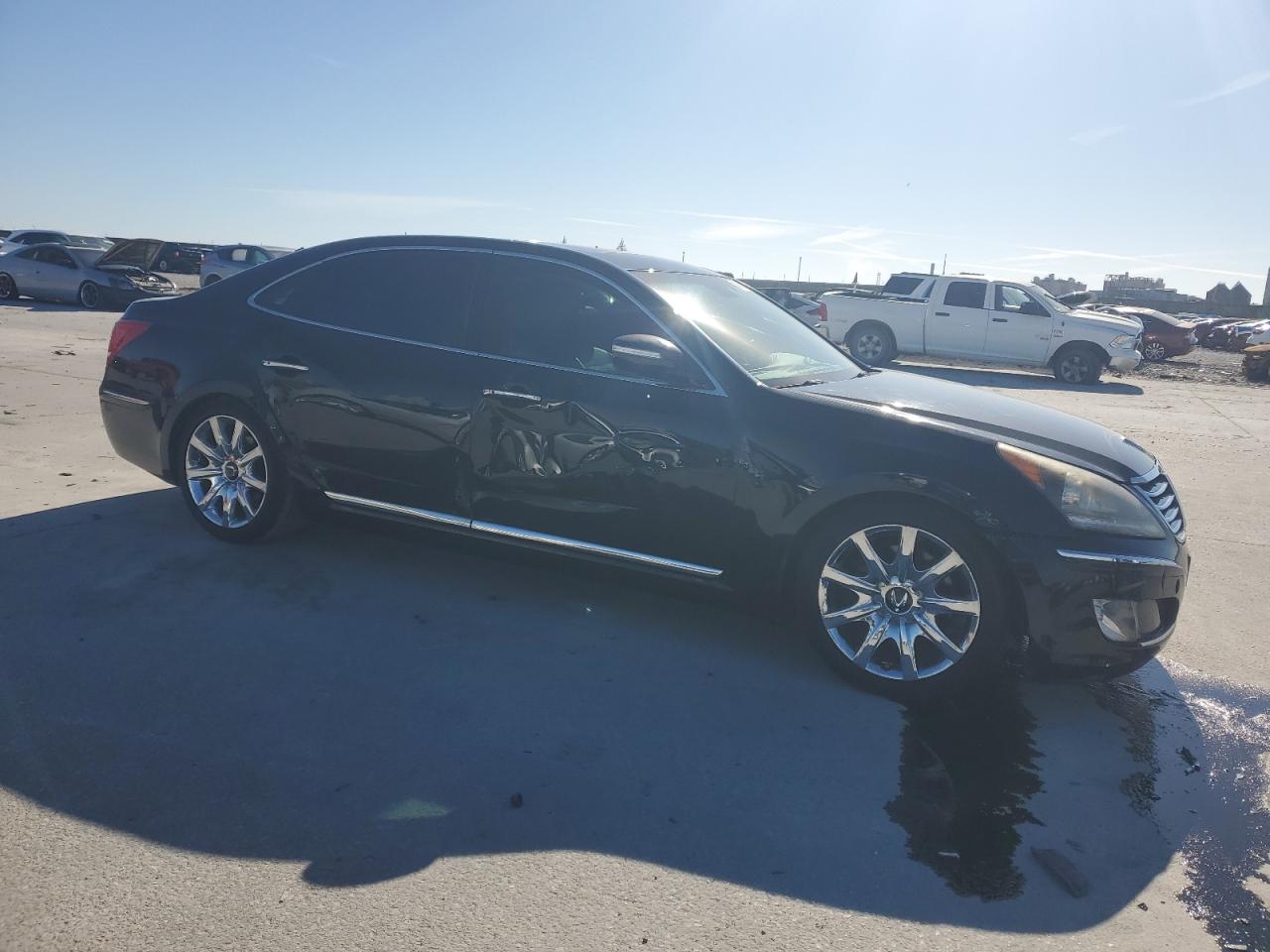 2011 Hyundai Equus VIN KMHGH4JF0BU042144 Copart auction photo, side damage thumbnail 4