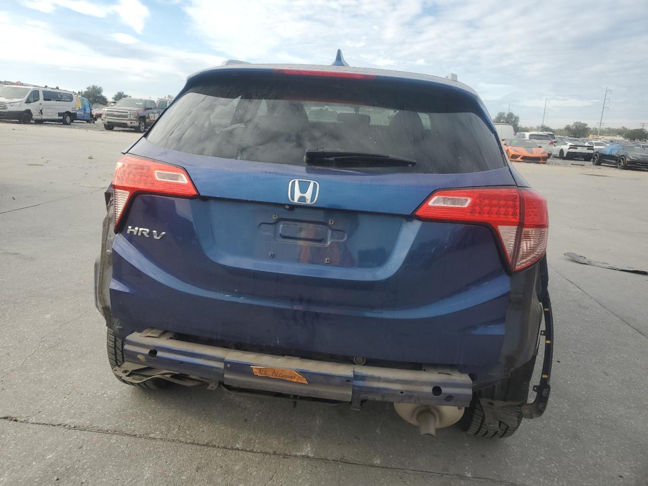 2016 Honda HR-V VIN 3CZRU5H78GM705530 Copart auction photo, rear end damage thumbnail 6