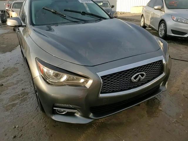 2015 Infiniti Q50 VIN JN1BV7APXFM356460 Copart auction photo, side / rear end damage thumbnail 13