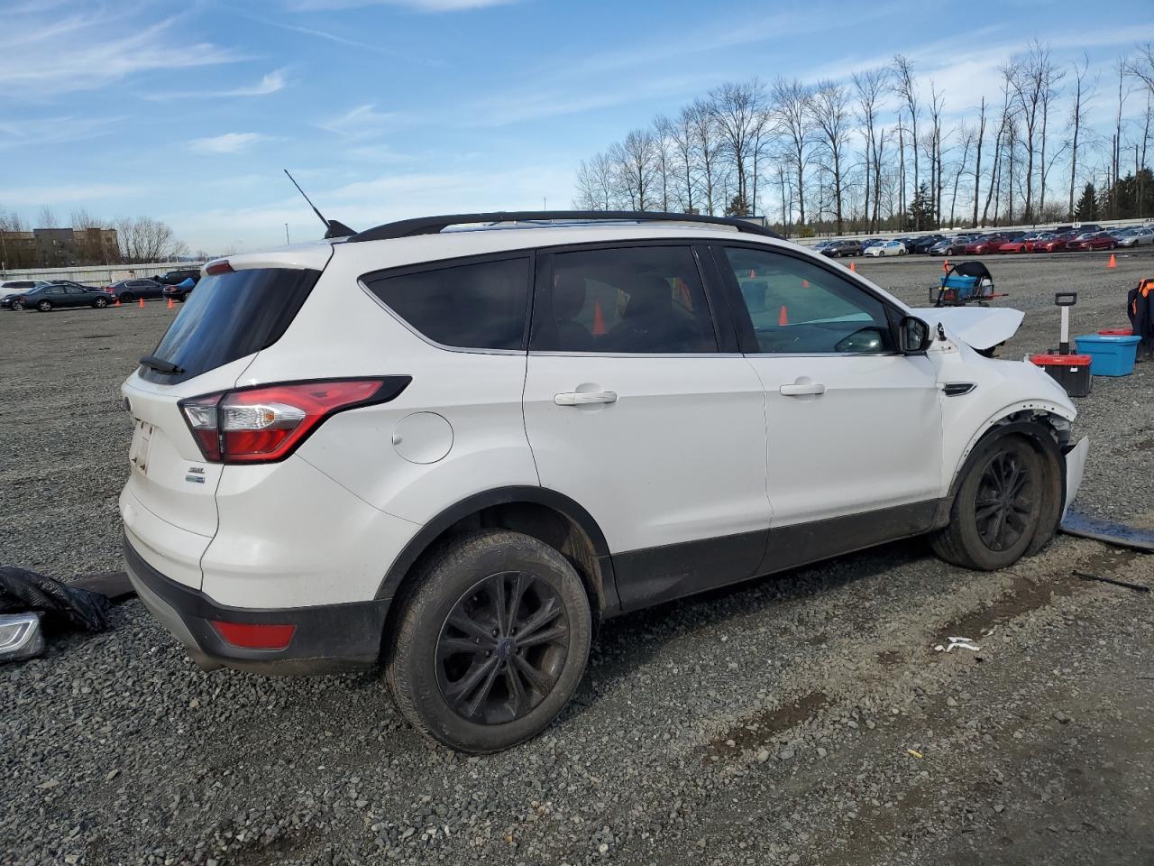 2018 Ford Escape VIN 1FMCU9HD6JUC63287 Copart auction photo, front end damage thumbnail 3