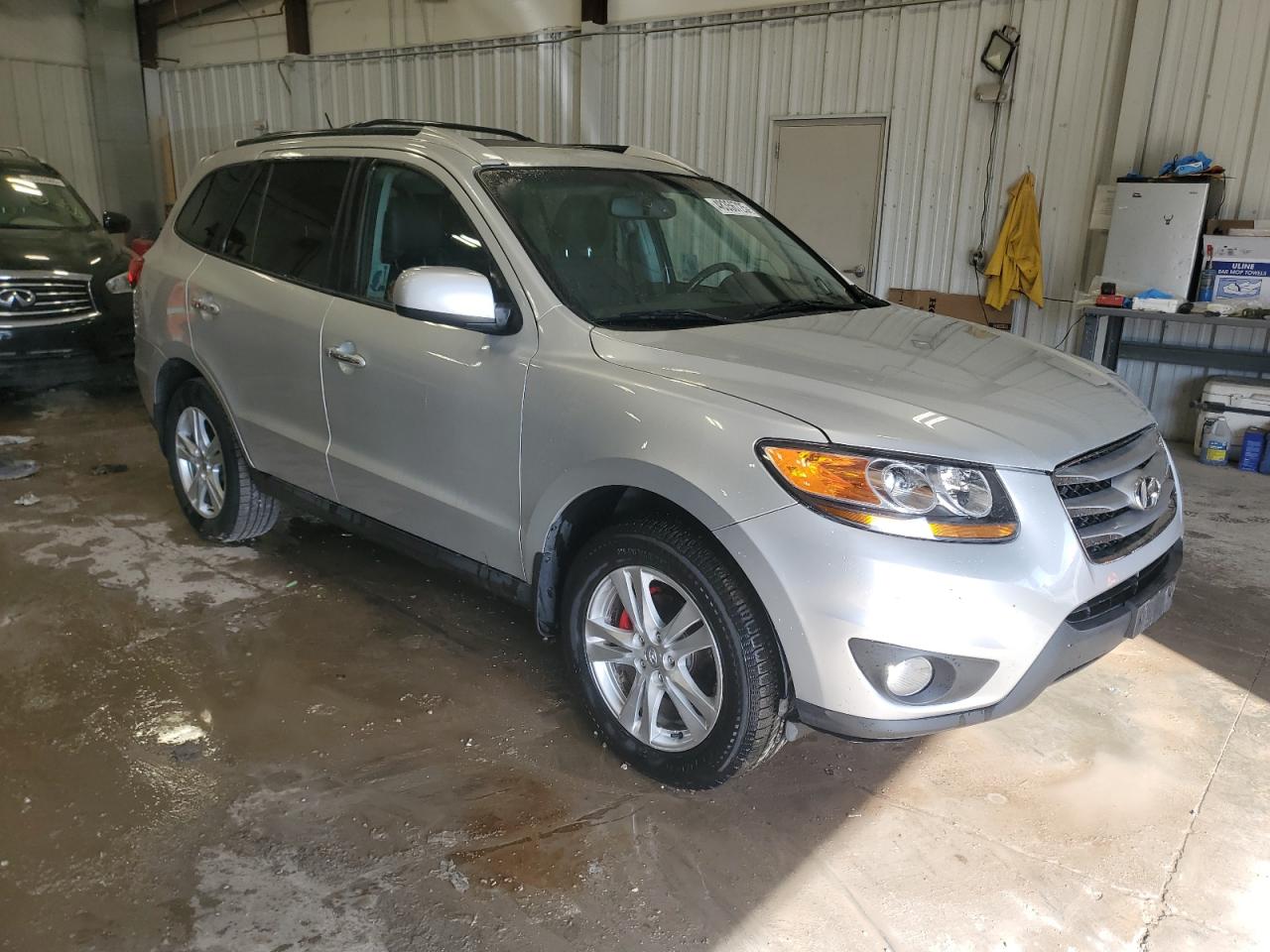 2012 Hyundai Santa Fe VIN 5XYZKDAG2CG169696 Copart auction photo, front end damage thumbnail 4