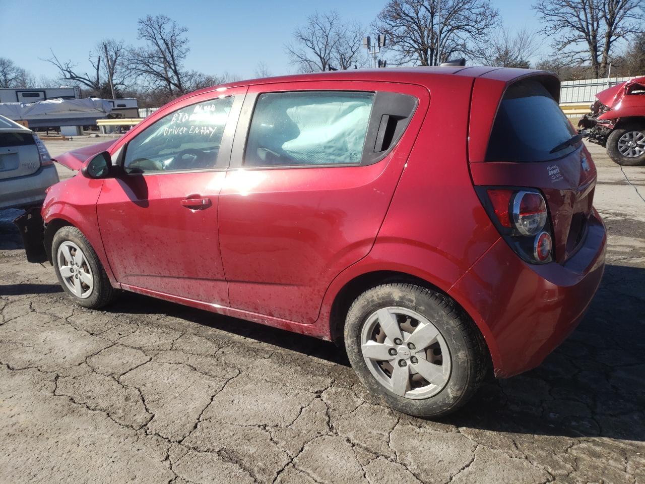 2013 Chevrolet Sonic VIN 1G1JA6SH3D4121037 Copart auction photo, front end / rear end damage thumbnail 2