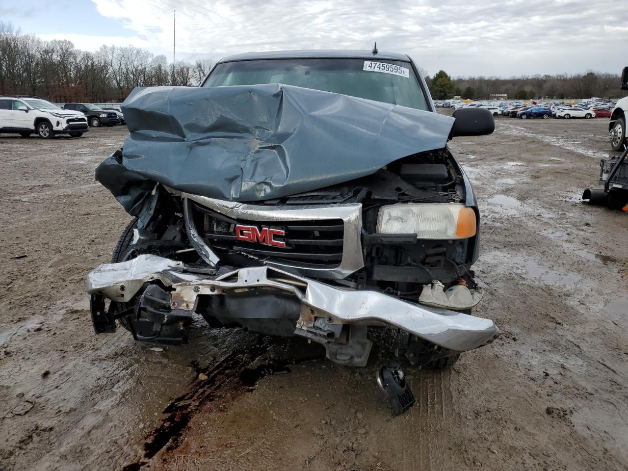 2007 GMC Sierra VIN 2GTEC13Z471100291 Copart auction photo, front end / minor dent/scratches damage thumbnail 5