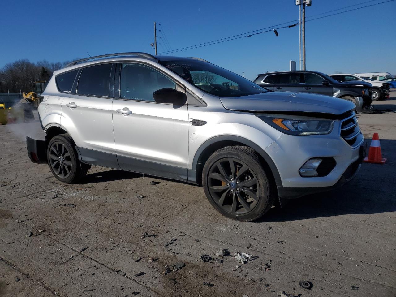 2017 Ford Escape VIN 1FMCU9G99HUB93808 Copart auction photo, rear end damage thumbnail 4