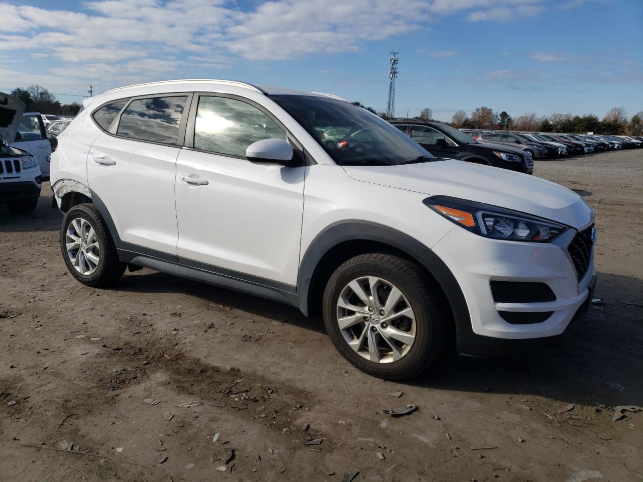 2020 Hyundai Tucson VIN KM8J3CA42LU101547 Copart auction photo, rear end / minor dent/scratches damage thumbnail 4