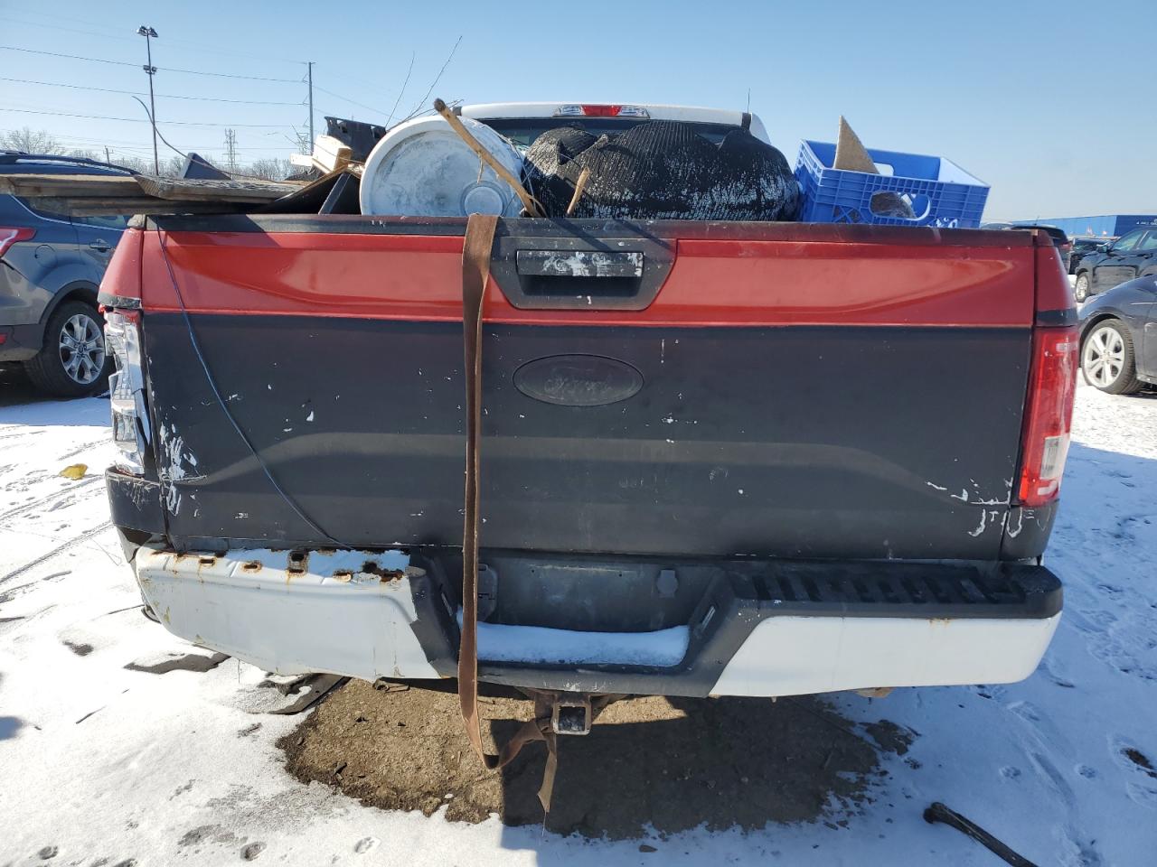 2016 Ford F-150 VIN 1FTMF1EP9GKD97329 Copart auction photo, rear end damage thumbnail 6