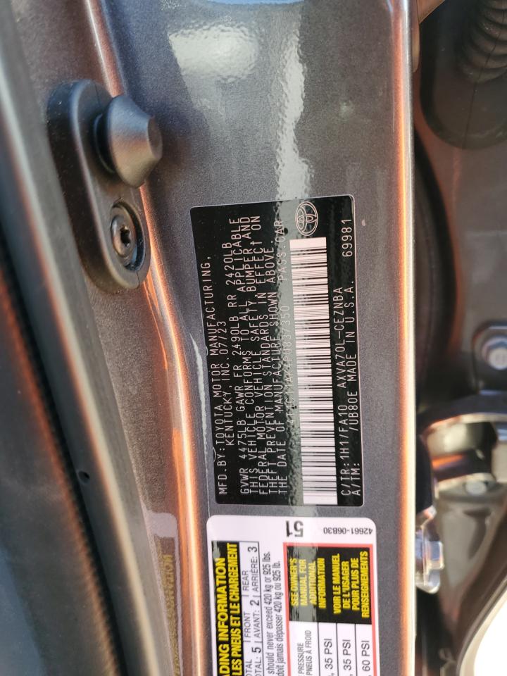 2023 Toyota Camry VIN 4T1C11AK4PU837350 Copart auction photo, rear end / minor dent/scratches damage thumbnail 12