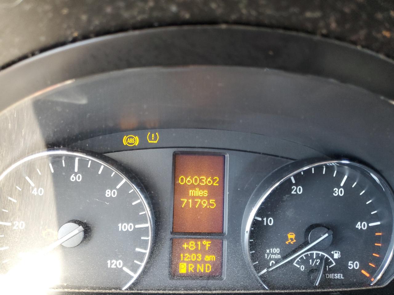 2015 Mercedes-Benz Sprinter VIN WD3PE7DC0FP102082 Copart auction photo, front end damage thumbnail 9