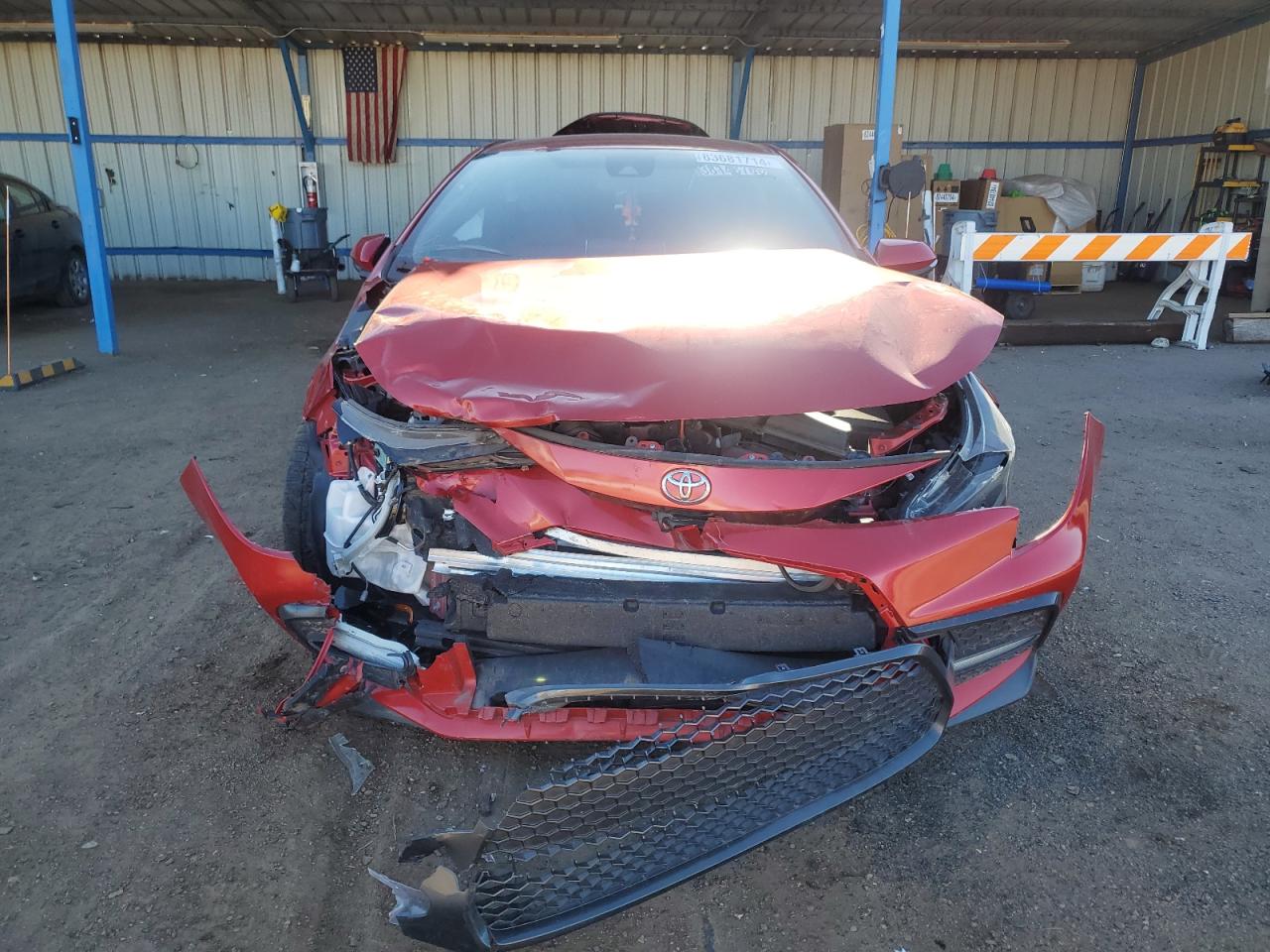 2020 Toyota Corolla VIN 5YFS4RCEXLP056224 Copart auction photo, front end damage thumbnail 5