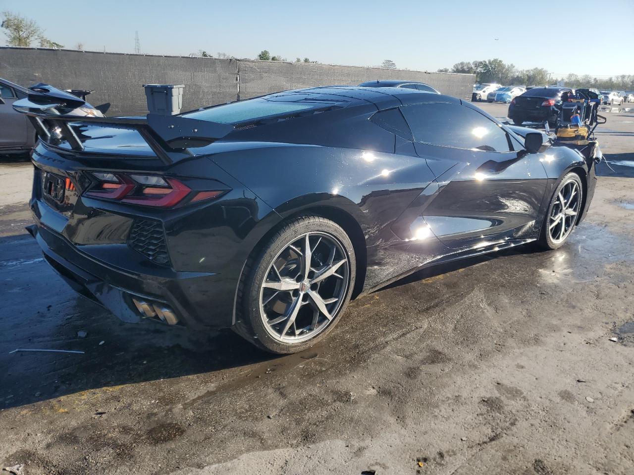 2023 Chevrolet Corvette VIN 1G1YA2D45P5133318 Copart auction photo, front end / side damage thumbnail 3