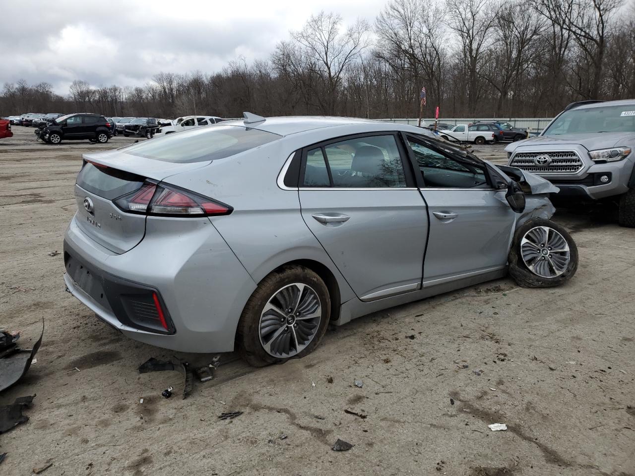 2021 Hyundai IONIQ VIN KMHCX5LD2MU260494 Copart auction photo, all over damage thumbnail 3
