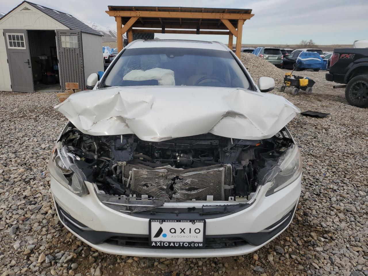 2016 Volvo V60 VIN YV140MEK3G1316185 Copart auction photo, front end damage thumbnail 5