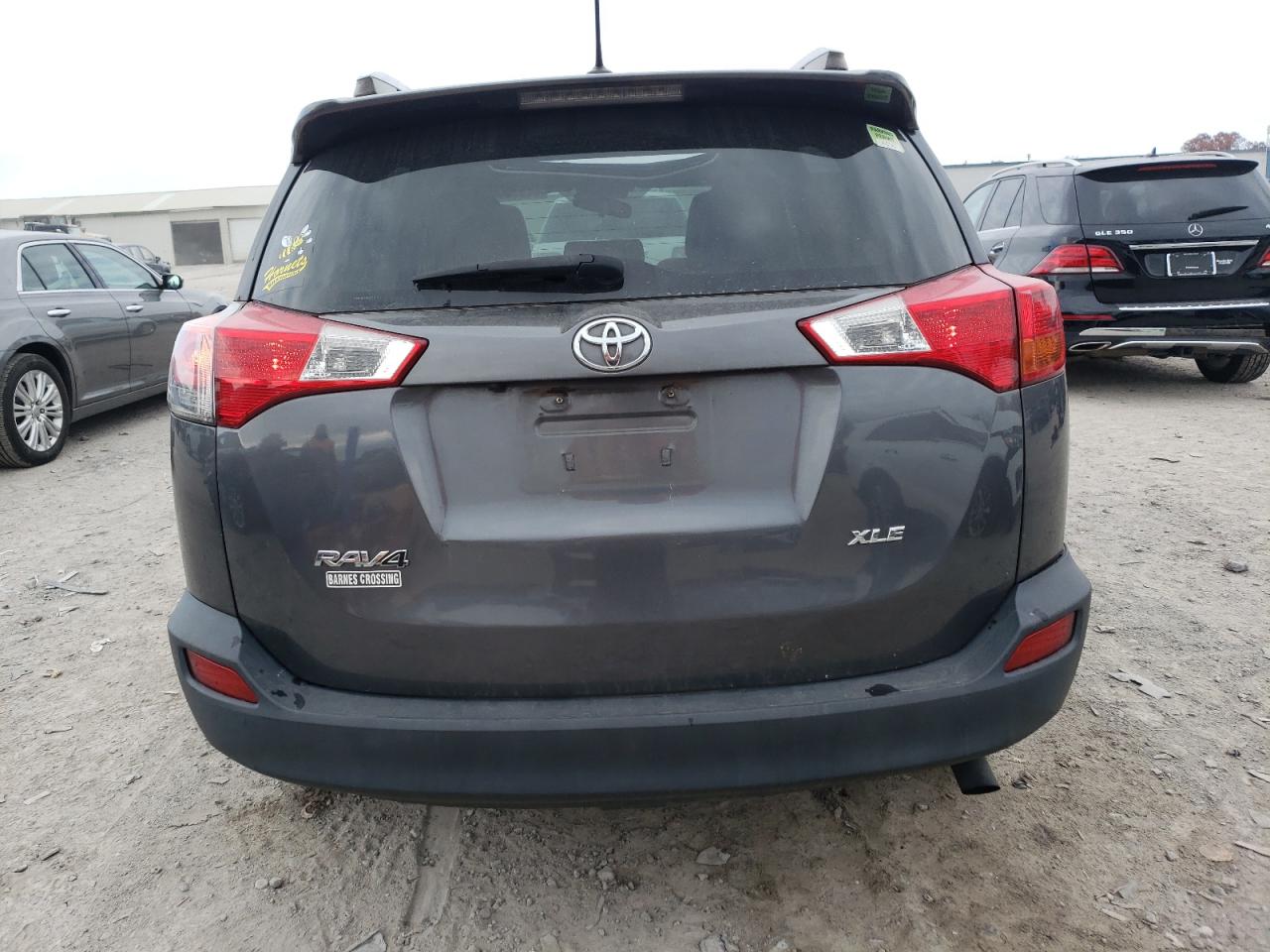 2015 Toyota RAV 4 VIN JTMWFREV9FJ053753 Copart auction photo, top/roof damage thumbnail 6