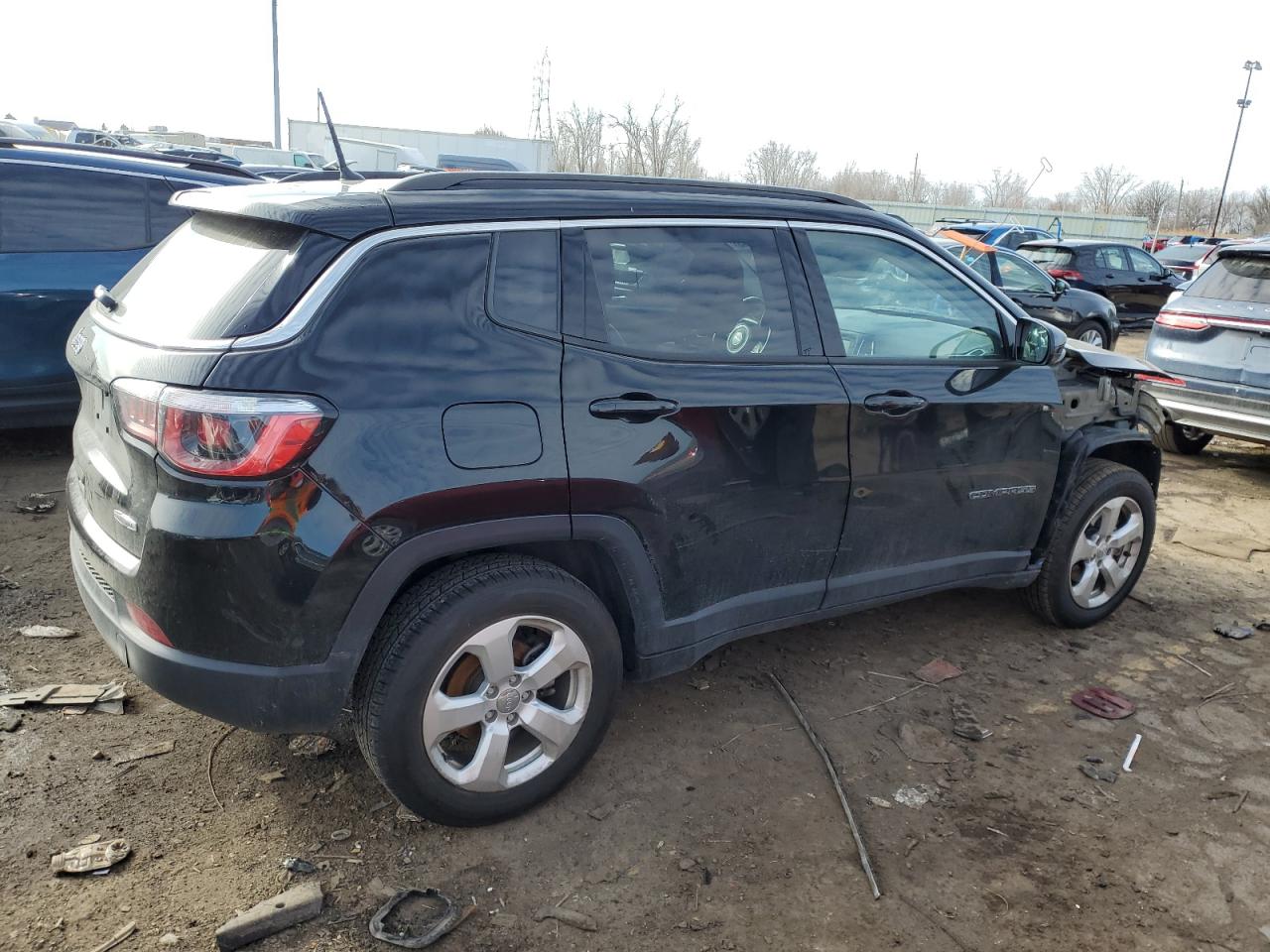 2018 Jeep Compass VIN 3C4NJCBB3JT339195 Copart auction photo, front end damage thumbnail 3