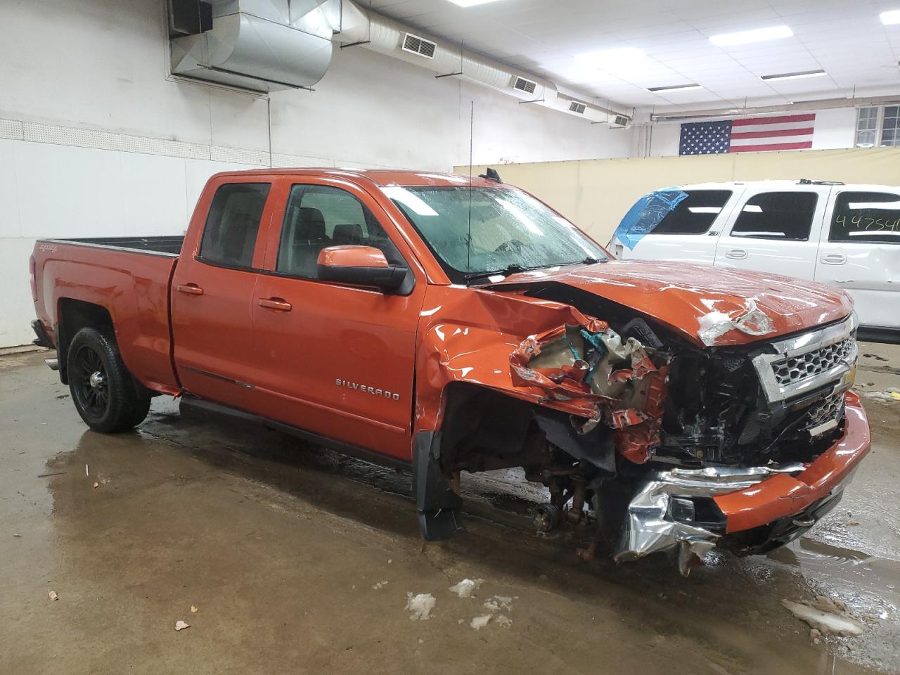 2015 Chevrolet Silverado VIN 1GCVKREC2FZ209414 Copart auction photo, side / front end damage thumbnail 4
