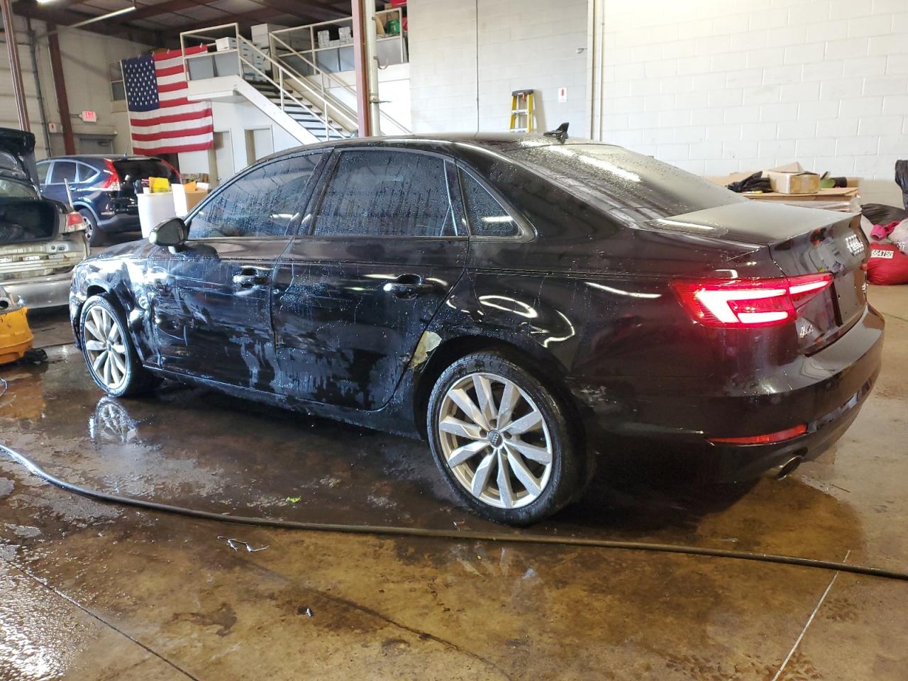 2017 Audi A4 VIN WAUANAF42HN035821 Copart auction photo, side damage thumbnail 2