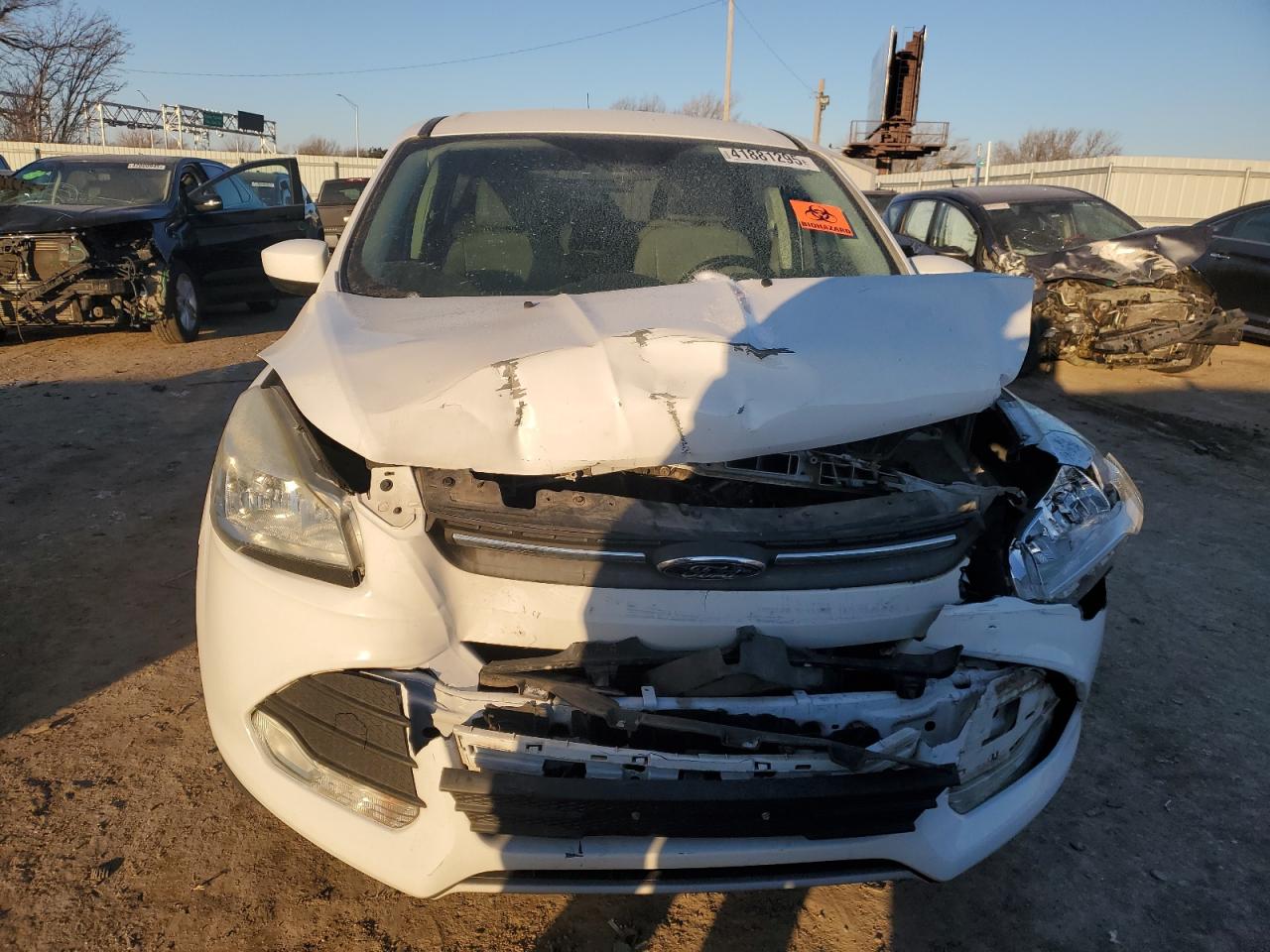 2016 Ford Escape VIN 1FMCU0G73GUB59145 Copart auction photo, front end damage thumbnail 5
