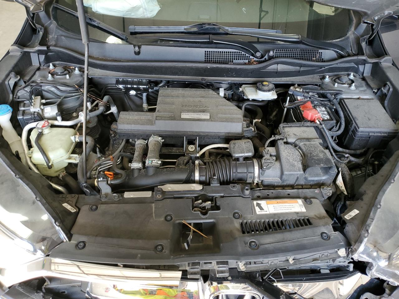 2017 Honda CR-V VIN 2HKRW1H51HH504311 Copart auction photo, front end / frame damage damage thumbnail 12